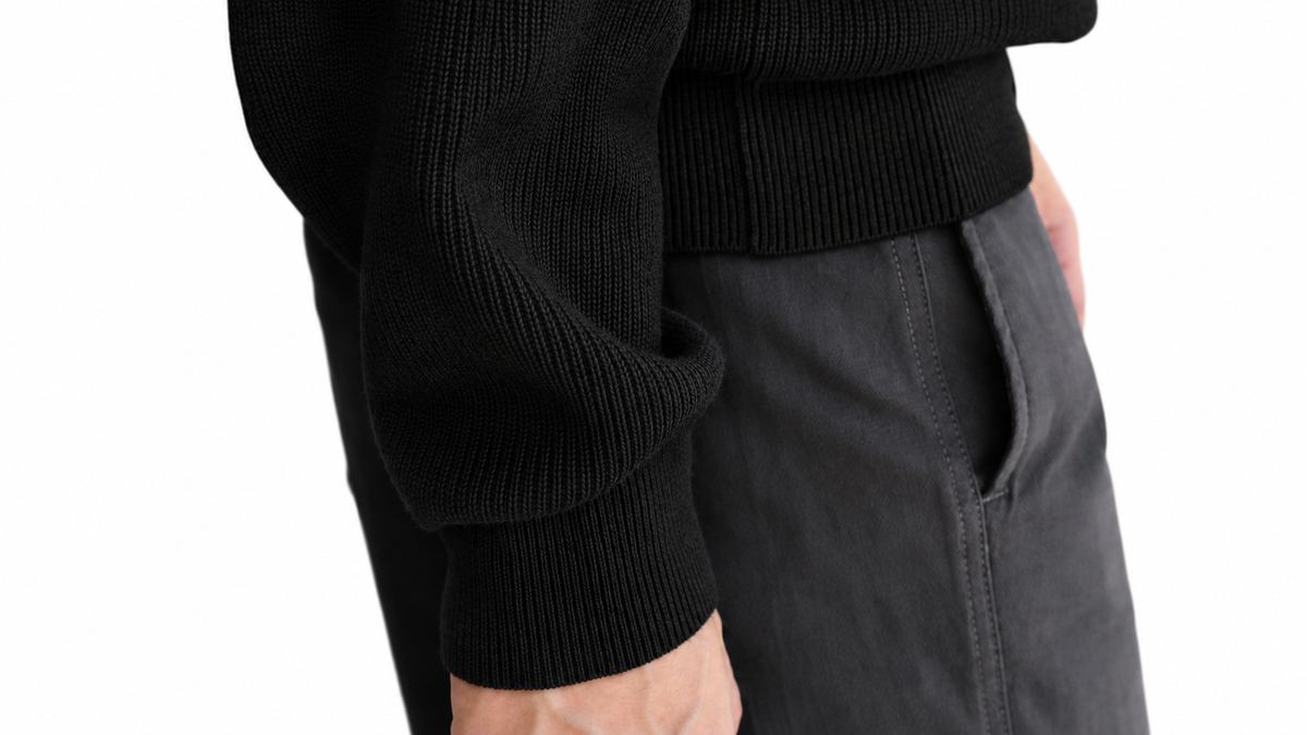 Ribbed Button-Up Sweater