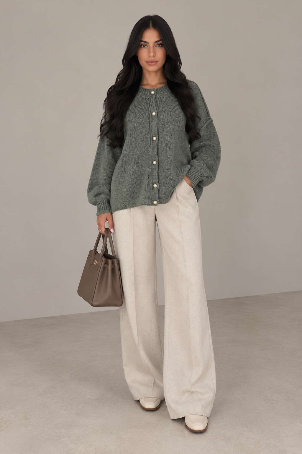 Oversized Knit Cardigan