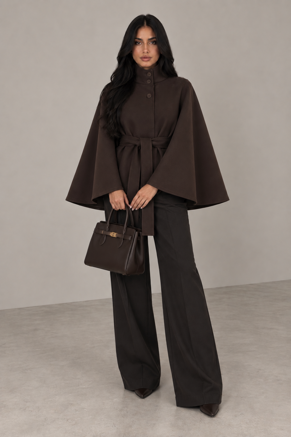 Belted Cape Jacket