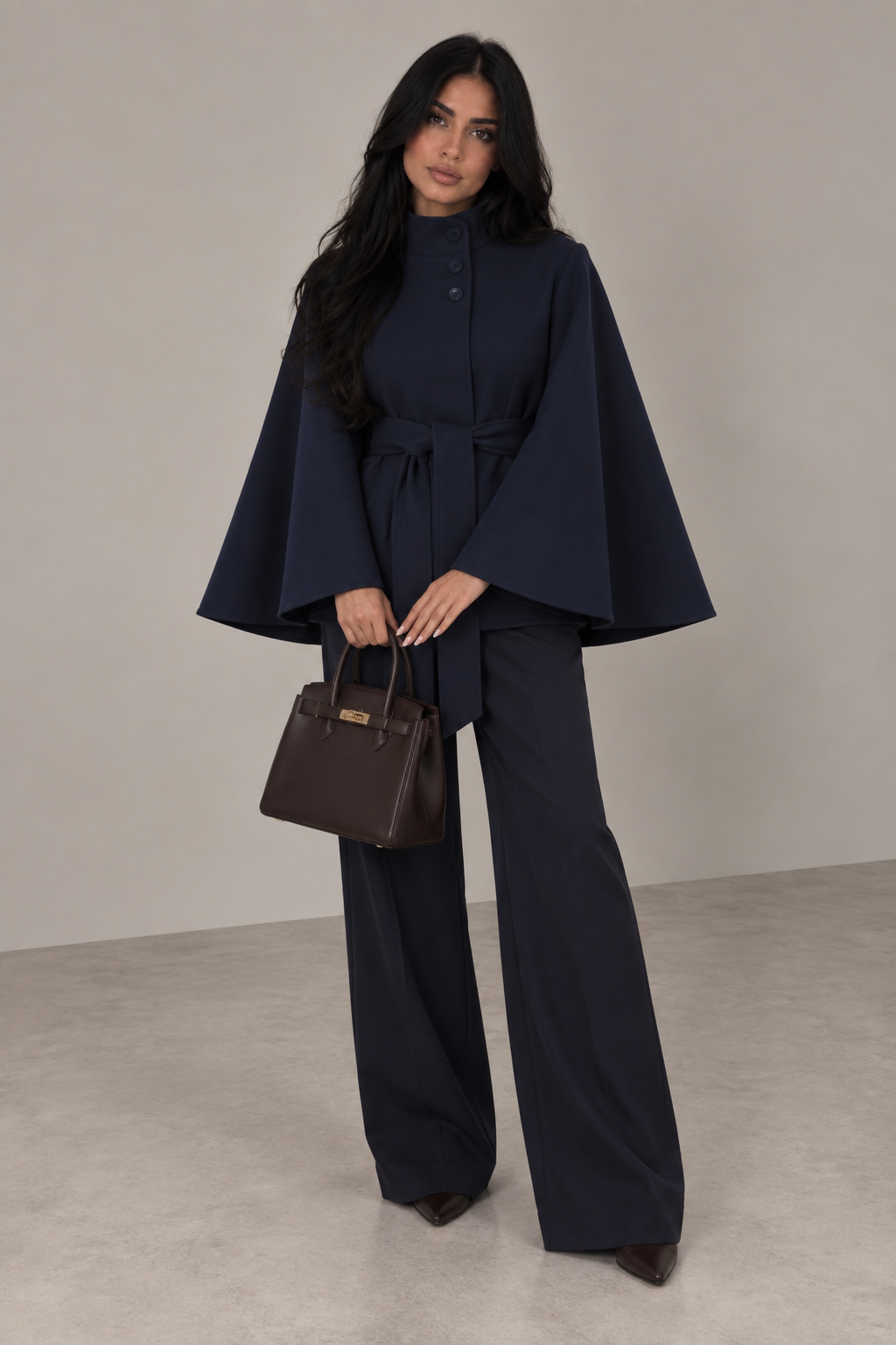 Belted Cape Jacket
