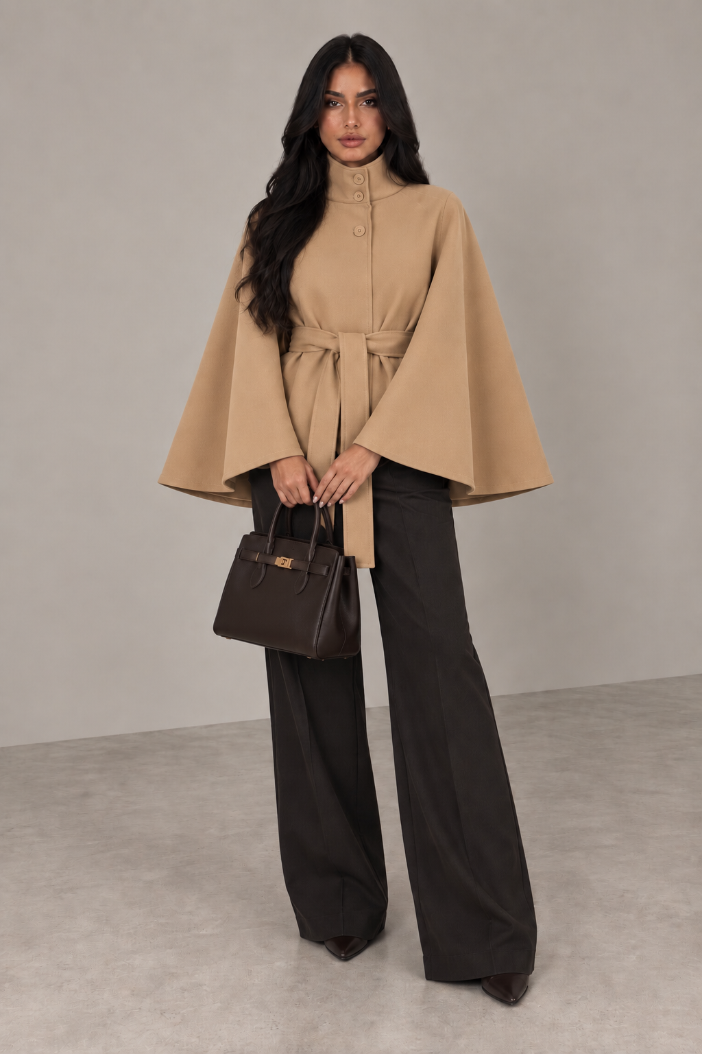 Belted Cape Jacket