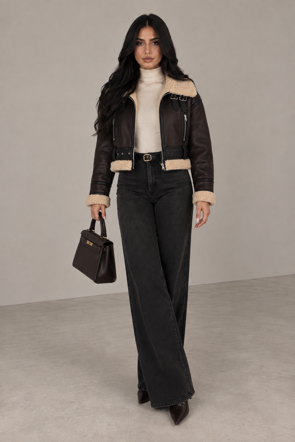 Shearling Leather Jacket