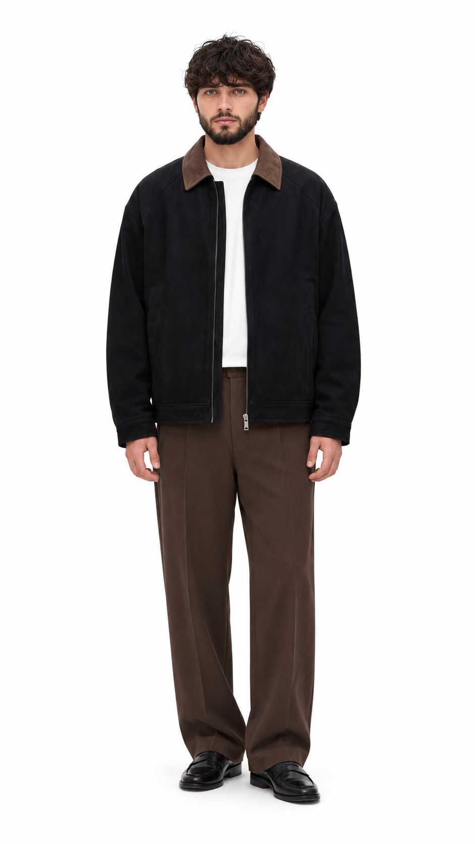 Suede Collar Jacket