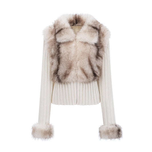 Cardigan with Fur