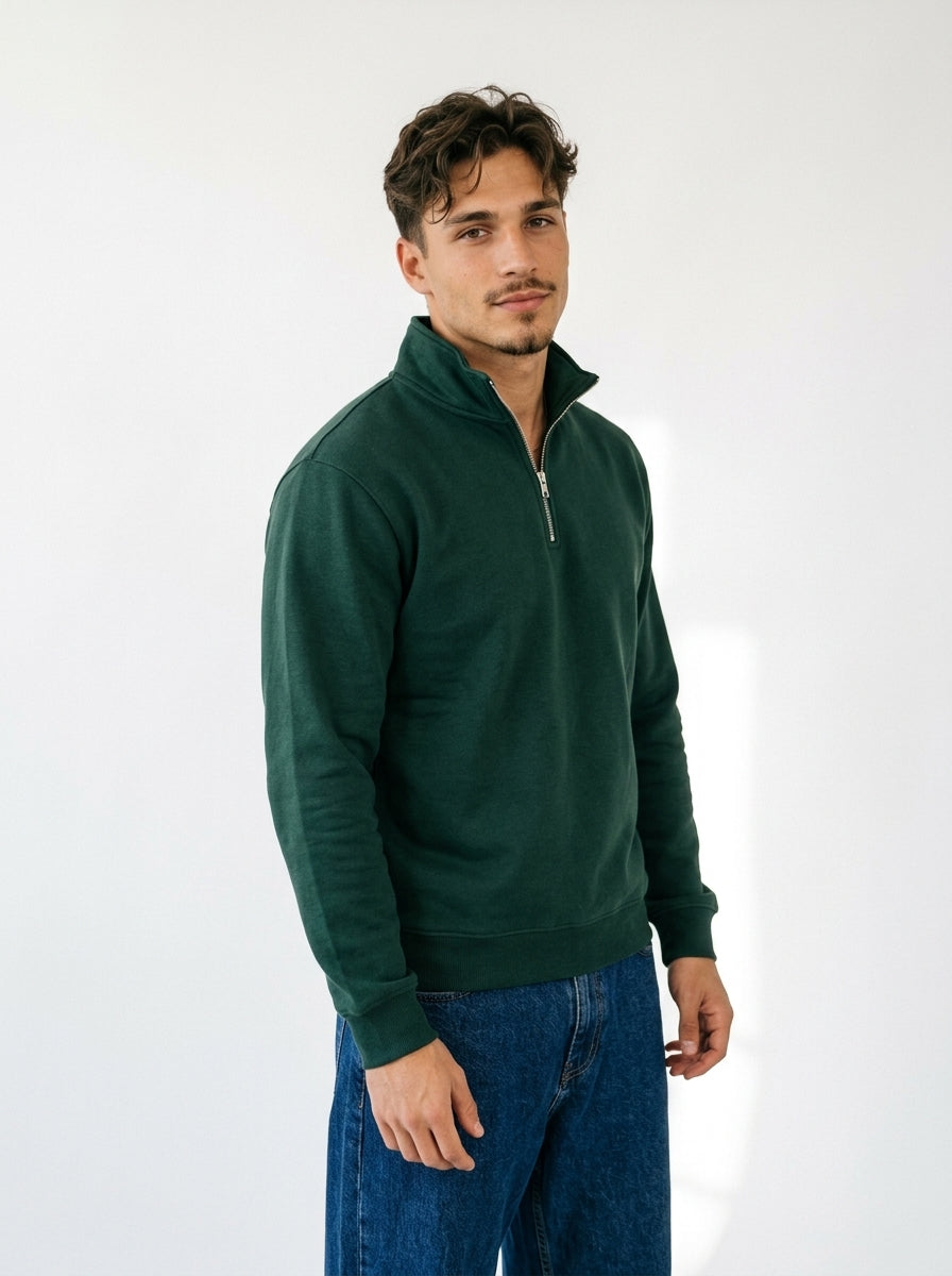 Half-Zip Fleece Sweatshirt
