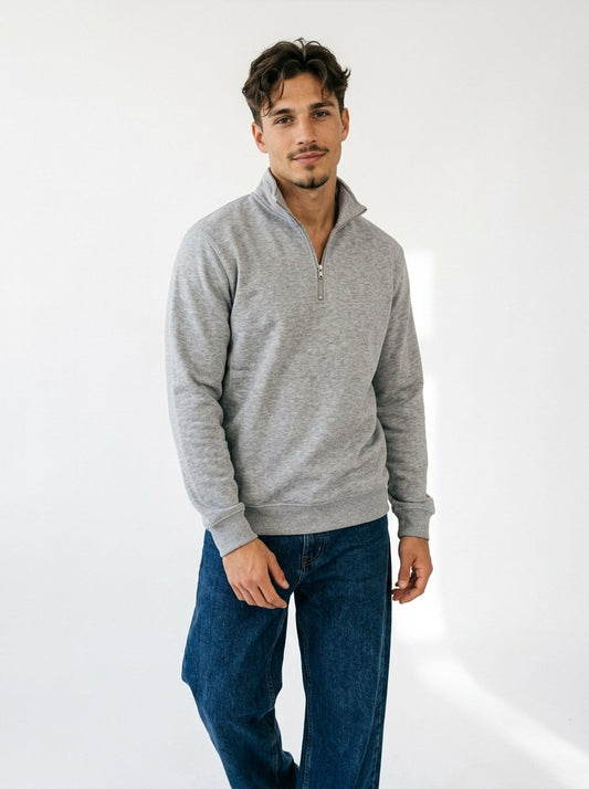 Half-Zip Fleece Sweatshirt