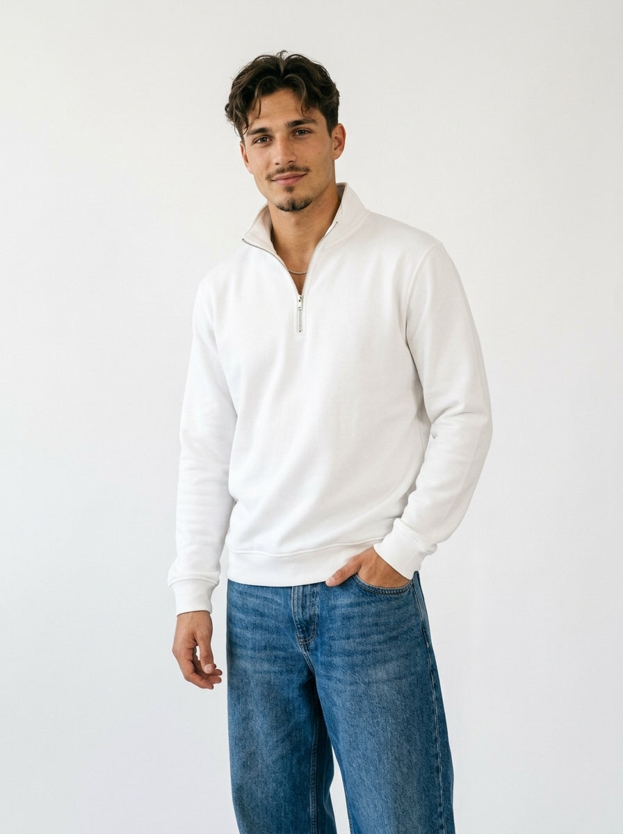 Half-Zip Fleece Sweatshirt