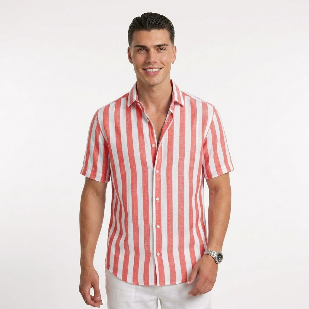 Amalfi Dyed Stripe-Knit Shirt