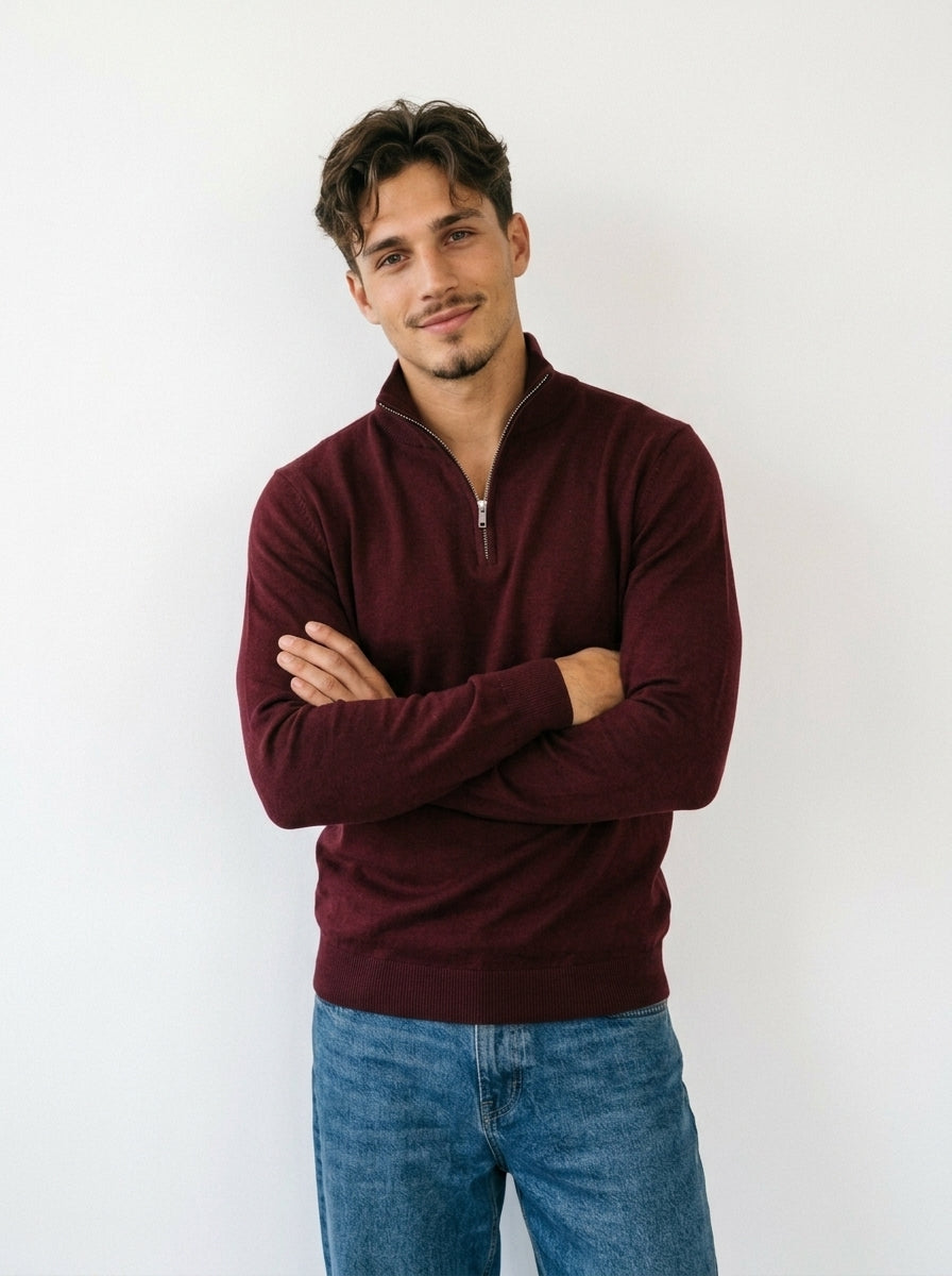 Half-Zip Fleece Sweatshirt
