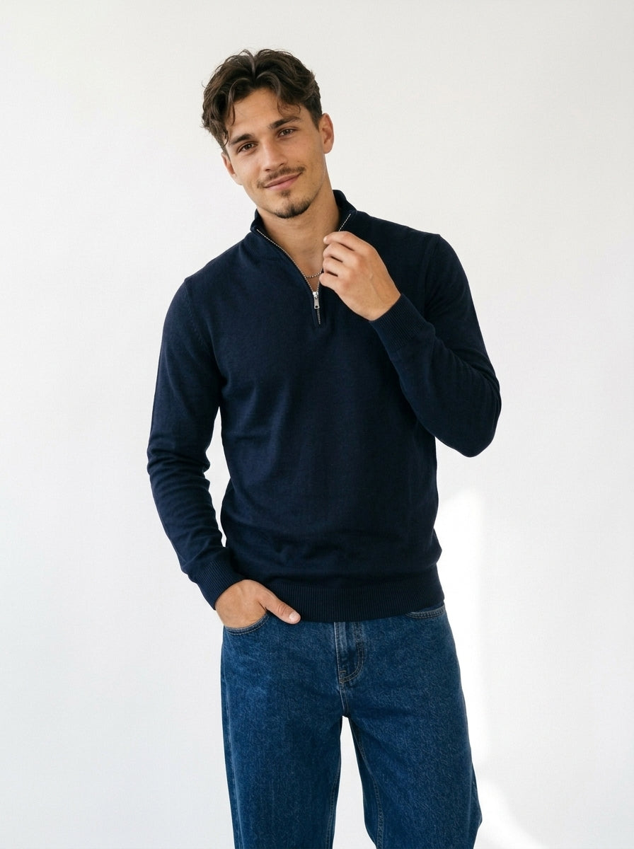 Half-Zip Fleece Sweatshirt