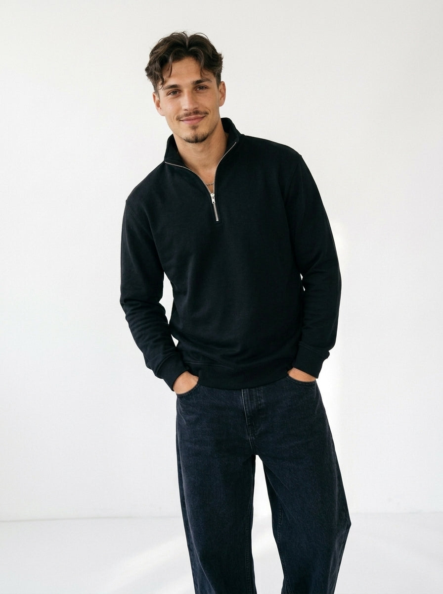 Half-Zip Fleece Sweatshirt