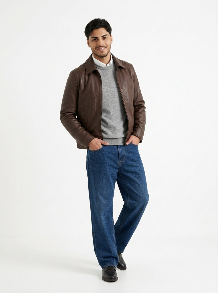 Vincaso Leather Jacket