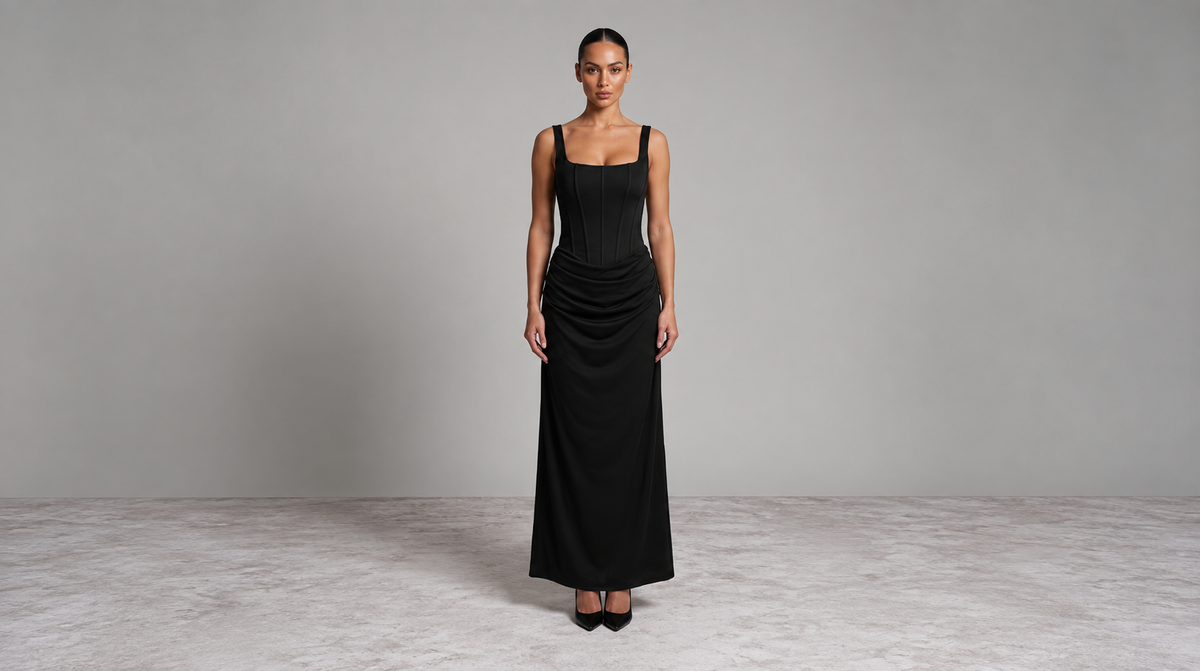 Elegance Corsett Maxi Dress
