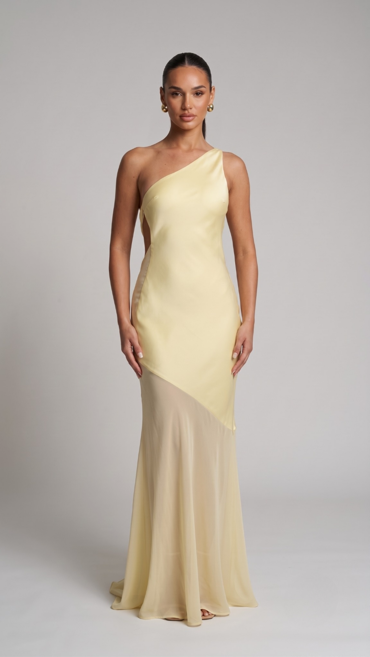Elegance One-Shoulder Night Dress