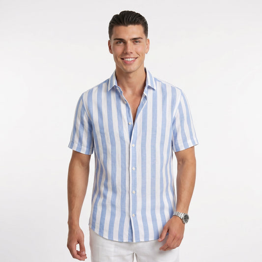 Amalfi Dyed Stripe-Knit Shirt