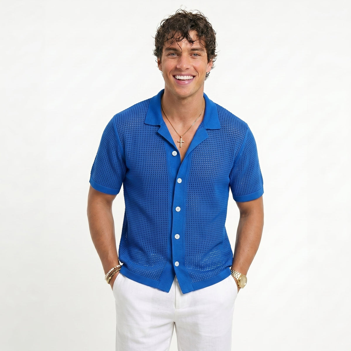 Slim-Fit Beach Shirt